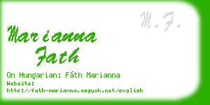 marianna fath business card