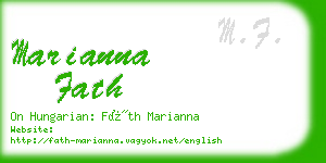 marianna fath business card